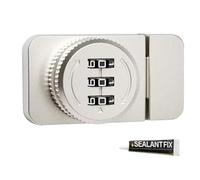 YGBWAOV Cerradura de Combinación Sin Llave, Sin Perforación, con Contraseña, para Vitrina, Cerradura con Hebilla, Cerradura para Puerta de Armario de Vidrio