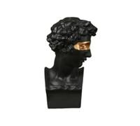 YGBWAOV David Estatua Arte Personaje Resina Escultura Escritorio Adornos Retrato Figuras Estatua Sala de Estar Decoración C