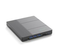 YGBWAOV Disco Duro Externo Portátil Multifuncional con Reproducción de DVD/CD, Interfaz USB 3.0, Ranura para Tarjeta SD/TF y Función de Grabadora de CD/DVD.