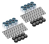 YGBWAOV El Kit de Hardware para CamióN de MonopatíN de 112 Piezas Incluye Espaciadores, Tuercas de Eje Y Anillos de Velocidad para MonopatíN Y Longboard