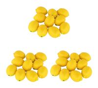 YGBWAOV Fake Fruit Home House Kitchen Party Decoration Artificial Lifelike Simulation Amarillo Lemon 30Pcs Set