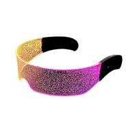 YGBWAOV Gafas de Luz LED Luminosas Geniales para DJ para Decoración de Fiestas de Baile en Discotecas con Efectos de Destellos de Neón Brillantes.