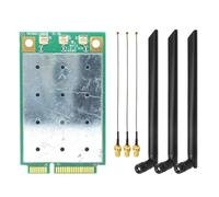 YGBWAOV Kit de Tarjeta WiFi QCA9880 WLE900VX, Módulo Adaptador Inalámbrico Mini PCIE de 1300 Mbps y 5 GHz para 7, 8, 10 y 11, para Linux OpenWrt.