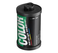 YGBWAOV Luz de Relleno RGB, Luz LED RGB, Montaje Magnético, Luz de Video LED Estilo Película Retro A Color, Zapata Fría de 300 MAh