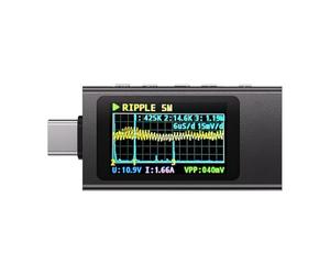 yGBWAOV Medidor de Potencia Tipo C KWS-X1, Comprobador de Voltaje de CC, Amperímetro, Medidor de Potencia, Pantalla Digital Multifunción para Herramientas de Electricista