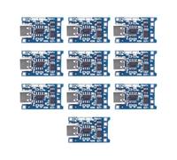 YGBWAOV Módulo de Cargador de Batería de Litio 18650 Tipo C, Placa de Carga de 5 V 1 A con Funciones de Protección Dual para Proyectos de Bricolaje, 10 Piezas