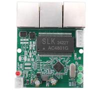 YGBWAOV Módulo PCB de Concentrador de Red Fast Switch Mini de 3 Puertos, 10/100 Mbps, para Módulo de Integración de Sistemas
