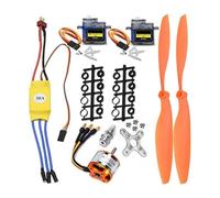 YGBWAOV Motor 2212 1400KV+30A ESC+Servo SG90+Juego de HéLice 8060 para AvióN RC Quadcopter AvióN de ala Fija HelicóPtero AvióN