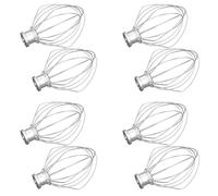 YGBWAOV Paquete de 8 Accesorios de Mezclador de Látigo de Alambre de Acero Inoxidable para K45WW Pastel de Harina Globo Batidor Batidor de Crema de Huevo