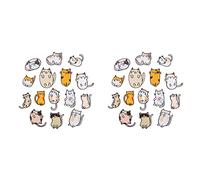 YGBWAOV Parches Bordados para Planchar, 30 Piezas, Parches Bordados de Gatos Bonitos para Jeans, Chaquetas, Apliques de Costura, Accesorio de Bricolaje