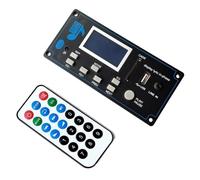 YGBWAOV Placa Decodificadora de MP3 con Bluetooth y Pantalla LCD de 12 V, Decodificador WAV, Reproductor de MP3, Módulo de Audio, Compatible con Radio FM, Entrada AUX y USB, con Pantalla.
