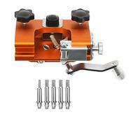 YGBWAOV Plantilla de Afilador de Motosierra, Kit de Afilado de Motosierra con Manivela Manual con 5 Rebabas para Motosierra de 4 una 22 Pulgadas y EléCtrica