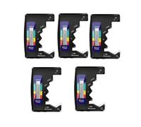 YGBWAOV Probador de Batería Digital de 5 Piezas Pantalla LCD AA/AAA/9V/1.5V Herramienta de Diagnóstico de Capacitancia de Verificación de Capacidad de Batería de Botón,A