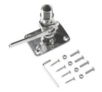 YGBWAOV Soporte de Antena VHF Marina, Soporte de Base Ajustable de Antena de Acero Inoxidable 316 para Barcos