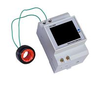 YGBWAOV VoltíMetro Digital de Carril DIN WattíMetro de Corriente EnergíA EléCtrica Medidor de KWh Frecuencia Voltio Amp Monitor CT Externo