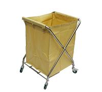 YGCBL Carrito de Almacenamiento Multifuncional, Carrito de Servicio Doméstico Carrito Clasificador de Lavanderías Comerciales Plegables Carrito de Ropa de Hotel Cesto de Lavandería con Ruedas con Bol