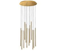 YGCBL Lámpalleras para Comedor, Iluminación Led Escalera de la Escalera Chandelier Bola de Cristal Multi-Lámpara Moderna Creativa Sala de Estar Chandelier Lámpara Villa Lámpara de Techo