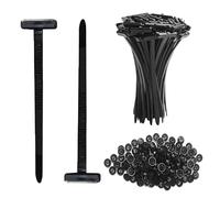 YGCQFH 150 unidades de hebillas universales con diseño de alfiler, correas de fijación, bridas de plástico multiusos, se pueden utilizar para la reparación diaria de automóviles y gestión de cables