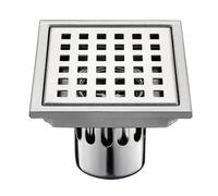 YGDLUCK Desagüe de Piso de Acero Inoxidable antiolor y antirreflujo para Cocina, Multiusos, Plateado, 15 x 15 cm (Plata, 11 x 11 cm)