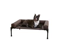YGDYFDC Cama para Mascotas Cama de Campamento for Mascotas extraíble y Lavable con Perrera Lateral Cama for Gatos de Verano Cama for Perros Fuera del Suelo Cama para Perros(Brown,81 * 63 * 18cm)