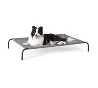 YGDYFDC Cama para Mascotas Cama Negra al Aire Libre elevada for Perros, Cama for Perros, Impermeable, Plegable, desprendible, con Marco de Alambre Cama para Perros(Gray,34.3 * 21.8 * 8in)