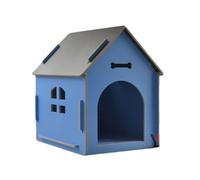 YGDYFDC Casa de Gato Casa de Madera Desmontable for Gatos, casa for Perros, casa for Perros con Ventana, Cabina al Aire Libre, Interior, Exterior, Alta Casa Gatos(B2,M)