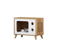 YGDYFDC Casa de Gato Nido Creativo for Gatos, gabinete de Madera for Mascotas, mesita de Noche for Dormitorio, gabinete for Mascotas, gabinete de Almacenamiento, Nido for Perros Casa Gatos(B)