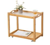 YGDYFDC Mesa de Centro Carritos de Mesa Auxiliar de Madera multifuncionales, prácticos artículos de Almacenamiento for el hogar Mesita(Beige)