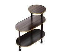 YGDYFDC Mesa de Centro Elegantes mesas auxiliares móviles de Varias Capas, Excelentes ayudantes for el Almacenamiento y la decoración del hogar. Mesita(Gray)