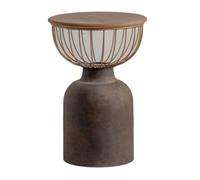 YGDYFDC Mesa de Centro Mesa Auxiliar Pequeña Tallada Retro De Hierro De Estilo Industrial, Mesa Pequeña For Cafetería En Casa, B & B, Ideas Creativas Mesita(Black,B)
