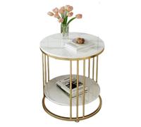 YGDYFDC Mesa de Centro Mesa De Centro, Mesa Auxiliar De Pizarra De Doble Capa De Lujo Ligera, Balcón De La Sala De Estar, Mesa Redonda Pequeña Y Sencilla Mesita(Y,A)