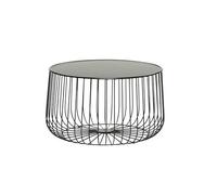 YGDYFDC Mesa de Centro Mesas auxiliares Tejidas de Metal, Modernas y Minimalistas, artículos Decorativos prácticos for el hogar. Mesita(Black1)