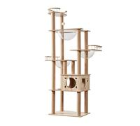 YGDYFDC Nido de árbol para Gatos Casa for Gatos de Siete Pisos, Marco de Escalada for Gatos, Poste rascador for Gatos, Cabina for Gatos gordos, Adecuada for Gatos de Interior Fácil de Montar