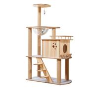 YGDYFDC Nido de árbol para Gatos Escalada for Gatos, Nido for Gatos, casa de Madera for Gatos, árbol for Gatos, Tablero rascador for Gatos, Poste rascador for Gatos Fácil de Montar(A)