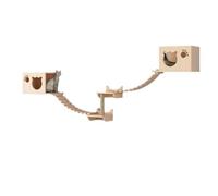 YGDYFDC Nido de árbol para Gatos Marco de Escalada for Gatos, combinación de Madera Maciza, Nido for Gatos montado en la Pared y Plataforma de Salto for Gatos Que no ocupa Espacio Fácil de Montar(A)