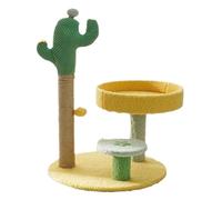 YGDYFDC Nido de árbol para Gatos Marco De Escalada For Gatos De Cactus, Nido For Gatos, Tabla For Rascar Integrada, Suministros For Gatos, Plataforma De Salto For Gatos Pequeños Fácil de Montar(A)