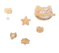 YGDYFDC Nido de árbol para Gatos Marco de Escalada for Gatos, Marco de Escalada Grande Integrado de Madera Maciza, Villa for Gatos, Columna de Escalada for Gatos, árbol for Gatos Fácil de Montar(D)