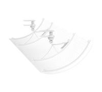 YGER JZGB Deflector de ventilación de techo, deflector de viento para aire acondicionado, material de PVC, antisoplado directo, ángulo ajustable, para aire acondicionado central superior (60 x 27 cm)