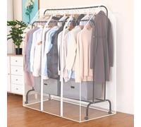 YGER JZGB Funda Burro Ropa, Funda Perchero, Organizador de Armario para Guardar Trajes y Abrigos, a Prueba de Polvo, Apta Solo para Perchas de Doble Poste Altas y Bajas(120x150cm/47x59in)