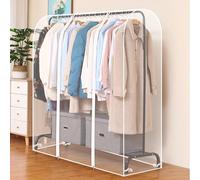 YGER JZGB Funda Burro Ropa, Funda Protectora Perchero Burro Portátil para Colgar Ropa, Impermeable, para Trajes, Abrigos, Suéteres y Camisas(200x50x150cm/79x20x59in)