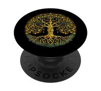 Yggdrasil Árbol Vida mística Celta Nórdico Vikingo Nórdico PopSockets PopGrip Adhesivo
