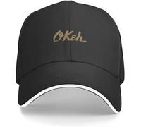 YGHAOWKJR Classic Okeh - Gorra de béisbol con texto en inglés «Keep On Keeping On» para papá, nuevo en el sombrero, sombrero de caballo, sombreros para niña, para hombre, color negro