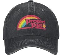 YGHAOWKJR Classic Protect P.B.S Save Public Broadcasting Service Gorras de béisbol vintage desgastadas de mezclilla arcoíris unisex para regalo al aire libre
