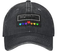YGHAOWKJR Gorra de béisbol clásica con texto en inglés "Despite Everything, It's Still You" [Undertale] sombrero de senderismo vintage de moda para mujeres y hombres