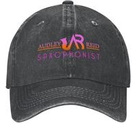 YGHAOWKJR Gorra de béisbol clásica de The Audley Reid con logotipo de saxofonista en color, gorra de béisbol personalizada, gorra de playa para niños, hombres y mujeres