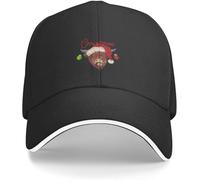 YGHAOWKJR Gorra de béisbol clásica Mas is Approaching Santa, Mooey Mas, Jolly Jelly Gorra de béisbol de cumpleaños, lindo sombrero para hombre y mujer