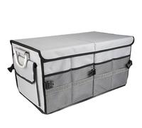 YGHJYTF Organizador Maletero Coche para Toyota Corolla/Highlander/Land Cruiser, Caja Coches Almacenamiento Plegable Bolsa Organizadoras Trasero Equipaje Accesorios,C-Grey