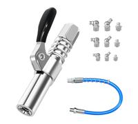 YGKYMVW G Acoplador de Pistola de Engrase Boquilla, Boquilla de Grasa Acoplador para Pistola de Grasa con Manguera de 30cm, Boquillas de Engrase G Acoplador con M6 M8 M10 Boquillas