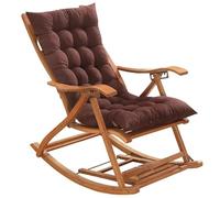 YGLEEULI 1 cojín reclinable for Silla de jardín al Aire Libre, Color sólido, Suave y Grueso, for Asiento Mecedora, con Respaldo Alto Conjunto Cojin de Asiento(Color 7,53x53cm)