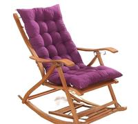 YGLEEULI 1 cojín reclinable for Silla de jardín al Aire Libre, Color sólido, Suave y Grueso, for Asiento Mecedora, con Respaldo Alto Conjunto Cojin de Asiento(Color 2,53x53cm)